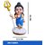 Tiny Shiny Baal Shiv JI Cute Littel Baal Shiv Idol Status Good Luck Murti for Home Temple Office Desk Car Dashboard