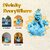 Tiny Shiny Bal Gopal With Cow Murti Statue  For Home Pooja Living Room Decorative Items Car Deshboard Office