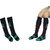 Pack Of 2 - Compression Socks Unisex Striped Knee High, Calf Length Socks