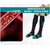 Pack Of 2 - Compression Socks Unisex Striped Knee High, Calf Length Socks