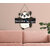 Tiny Shiny Art Panda Wooden Wall Hanging for Living Room/Bedroom/Office Gift Decoration