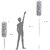 kitchen shop Microfiber Feather Duster Bendable Extendable Fan Cleaning Duster with 100 inches Expandable Pole Handle Washable Duster for High Ceiling Fans, Window Blinds, Furniture (Grey),