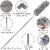 kitchen shop Microfiber Feather Duster Bendable Extendable Fan Cleaning Duster with 100 inches Expandable Pole Handle Washable Duster for High Ceiling Fans, Window Blinds, Furniture (Grey),