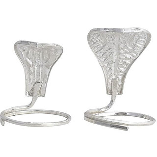 Astro ASTRO-D PURE SILVER NAAG NAAGIN SHIVRATRI SHIVA POOJA SANKES PAIR, (Silver, Silver) Astro ASTRO-D PURE SILVER NAAG NAAGIN SHIVRATRI SHIVA POOJA SANKES PAIR, (Silver, Silver)