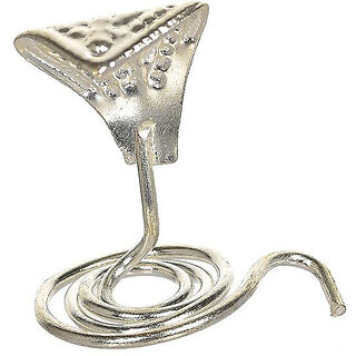                       Astro-D Silver 0.999 slane Silver Snake use in Pooja (nag) 4 GMS, (Silver, Silver)                                              