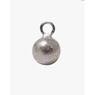                       ASSTRO-D 999 Silver Metal Ball Weight with Ring, Silver Finish, (Silver, Silver)                                              