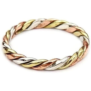                       ASTRO-D 3-Dhatu Ring ( Silver,Copper  Brass) Purity 99, (Multicolor, Copper)                                              