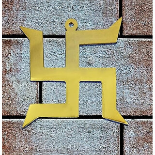 Astro-D Pure Brass Gold Hanging Trishakti Yantra, (Brown, Brass) Astro-D Pure Brass Gold Hanging Trishakti Yantra, (Brown, Brass)