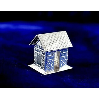 ASTRO-D Silver House/Hut/Ghar/jhopdi/for Vastu Shanti Puja 15 GM., (Clear, Aluminium) ASTRO-D Silver House/Hut/Ghar/jhopdi/for Vastu Shanti Puja 15 GM., (Clear, Aluminium)