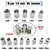 46 in 1 Pcs Tool Kit & Screwdriver Multi Purpose Combination Tool Case Precision Hand Tool Kit(46 Tools)