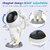 Astronaut Galaxy Projector night lamp Star Night Light Projector 360 Adjustable Night Lamp(23 cm, Multicolor)