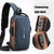Small 6 L Backpack Backpack Stylish Unisex Waterproof Anti-theft CrossBody Bag(Black, Gold)