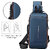 Small 6 L Backpack Backpack Stylish Unisex Waterproof Anti-theft CrossBody Bag(Black, Gold)