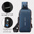 Small 6 L Backpack Backpack Stylish Unisex Waterproof Anti-theft CrossBody Bag(Black, Gold)