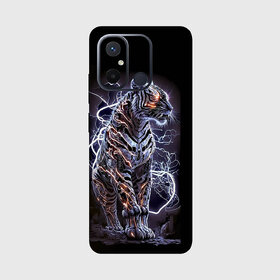 Yug Emporium REDMI 12C 3D BLACK LION, CRAFTING THE KING OF BEASTS (Mobile Back Cover, Black)