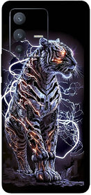 Yug Emporium VIVO V23 PRO 3D BLACK PANTHER  DESIGN PATTERN  THEME BACK SKIN STICKERS (Mobile Back Cover, Black)