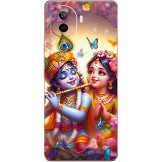                       Yug Emporium Back Skin Wrap For iQOO Z9s 5G Premium Quality Full Coverage (Radhe Krishna) (Mobile Back Cover, Multicolor)                                              