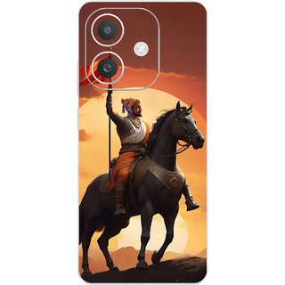 Yug Emporium Back Skin Wrap For Oppo A3x Premium Quality Full Coverage (Shivaji) (Mobile Back Cover, Multicolor) Yug Emporium Back Skin Wrap For Oppo A3x Premium Quality Full Coverage (Shivaji) (Mobile Back Cover, Multicolor)