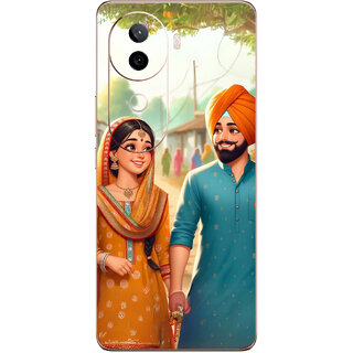 Yug Emporium Back Skin Wrap For iQOO Z9s 5G Premium Quality Full Coverage (Punjabi Couple) (Mobile Back Cover, Multicolor) Yug Emporium Back Skin Wrap For iQOO Z9s 5G Premium Quality Full Coverage (Punjabi Couple) (Mobile Back Cover, Multicolor)