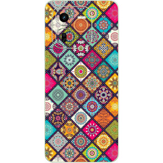 Yug Emporium Back Skin Wrap For iQOO Z9X 5G Premium Quality Full Coverage (Rangoli Design) (Mobile Back Cover, Multicolor) Yug Emporium Back Skin Wrap For iQOO Z9X 5G Premium Quality Full Coverage (Rangoli Design) (Mobile Back Cover, Multicolor)