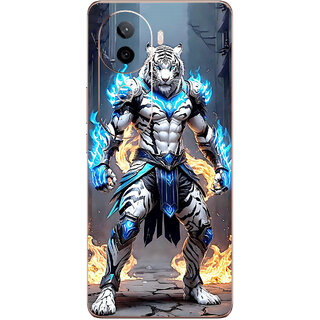 Yug Emporium Back Skin Wrap For iQOO Z9s 5G Premium Quality Full Coverage (Blue Angry Tiger) (Mobile Back Cover, Multicolor) Yug Emporium Back Skin Wrap For iQOO Z9s 5G Premium Quality Full Coverage (Blue Angry Tiger) (Mobile Back Cover, Multicolor)