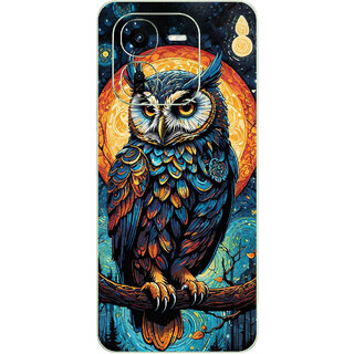                       Yug Emporium Back Skin Wrap For iQOO Z9X 5G Premium Quality Full Coverage (Mighty OWL) (Mobile Back Cover, Multicolor)                                              