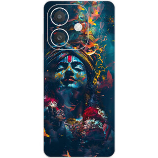 Yug Emporium Back Skin Wrap For Oppo A3x Premium Quality Full Coverage (Art krishna theme) (Mobile Back Cover, Multicolor) Yug Emporium Back Skin Wrap For Oppo A3x Premium Quality Full Coverage (Art krishna theme) (Mobile Back Cover, Multicolor)