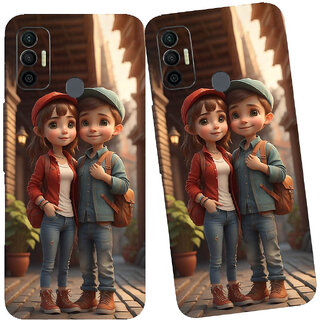Yug Emporium Tecno Spark 7 Mobile Skin Sticker ( 3D Bestfriend Couple Theme STICKERS) (Mobile Back Cover, Multicolor) Yug Emporium Tecno Spark 7 Mobile Skin Sticker ( 3D Bestfriend Couple Theme STICKERS) (Mobile Back Cover, Multicolor)
