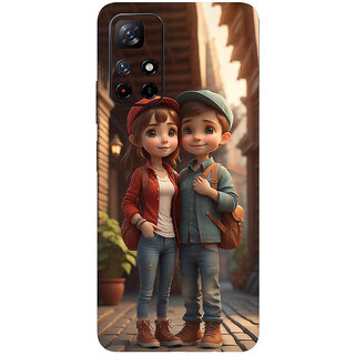 Yug Emporium Redmi note 11T 5G Couple 3D Bestfriend majestic digital art stickers. (Mobile Back Cover, Multicolor) Yug Emporium Redmi note 11T 5G Couple 3D Bestfriend majestic digital art stickers. (Mobile Back Cover, Multicolor)