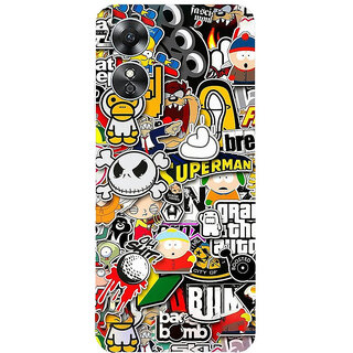 Yug Emporium OPPO A17 3D CARTOON DESIGN PATTERN CARTOON THEME BACK SKIN STICKERS. (Mobile Back Cover, Multicolor) Yug Emporium OPPO A17 3D CARTOON DESIGN PATTERN CARTOON THEME BACK SKIN STICKERS. (Mobile Back Cover, Multicolor)