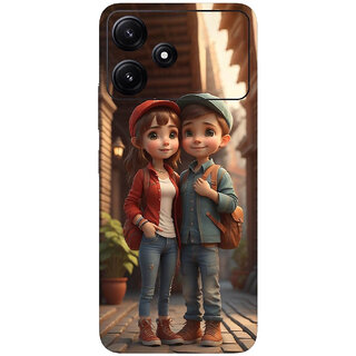                       Yug Emporium Poco M6 Pro 5G Mobile Skin Sticker ( 3D Bestfriend Couple Theme STICKERS) (Mobile Back Cover, Multicolor)                                              