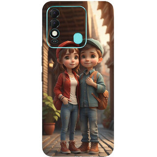 Yug Emporium Tecno Spark 8 Mobile Skin Sticker ( 3D Bestfriend Couple Theme STICKERS) (Mobile Back Cover, Multicolor) Yug Emporium Tecno Spark 8 Mobile Skin Sticker ( 3D Bestfriend Couple Theme STICKERS) (Mobile Back Cover, Multicolor)