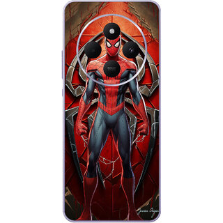                       Yug Emporium Back Skin Wrap For Redmi A4 Premium Quality Full Coverage (Spiderman 3D) (Mobile Back Cover, Multicolor)                                              