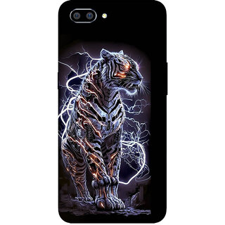                       Yug Emporium Sticker For Oppo A3s Mobile Skin (3D Black Lion Theme Skin) (Mobile Back Cover, Black)                                              