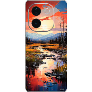                       Yug Emporium Back Skin Wrap For IQOO Z9s Pro 5G Premium Quality Full Coverage (Morning View) (Back Cover Multicolor)                                              