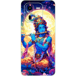                       Yug Emporium Back Skin Wrap For iQOO Z9X 5G Premium Quality Full Coverage (Krishna God) (Back Cover Multicolor)                                              