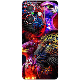 Yug Emporium Back Skin Wrap For Oppo A3x Premium Quality Full Coverage (Animal 3D) (Back Cover Multicolor) Yug Emporium Back Skin Wrap For Oppo A3x Premium Quality Full Coverage (Animal 3D) (Back Cover Multicolor)