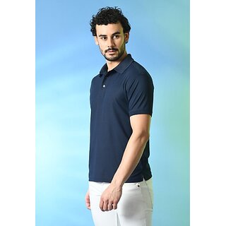 New Men PrintCultr Solid Men Polo Neck Polyester Blue T-Shirt 2025 at ShopCircuit | ONDC