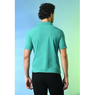 Premium Men PrintCultr Solid Men Polo Neck Polyester Blue T-Shirt 2025 at ShopCircuit | ONDC