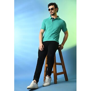 Premium Men PrintCultr Solid Men Polo Neck Polyester Blue T-Shirt 2025 at ShopCircuit | ONDC
