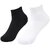 (Pack of 2) PrintCultr Black and White Unisex Cotton Ankle Length Socks