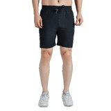KWINGS Solid Men Dark Grey Sports Shorts, Gym Shorts, Regular Shorts