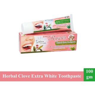 ISME Rasyan Herbal Extra White Toothpaste - Pack Of 1 (100g) ISME Rasyan Herbal Extra White Toothpaste - Pack Of 1 (100g)