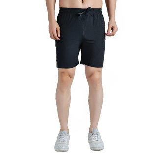                       KWINGS Solid Men Dark Grey Sports Shorts, Gym Shorts, Regular Shorts                                              