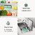 3 Compartment Lunch Box, Tiffin Box for Office MenWomenkids Lunch Box, Microwave Safe Leak Proof  Removable School,Gard