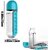 2-in-1 Pill Bottle and Water Bottle Organizer for Daily Medication Hydration - Pill Storage Box, Sports Water Bottle wi