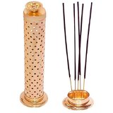 Stainless Steel Incense Stick Holder With Ash Catcher & Dhoop Holder I..