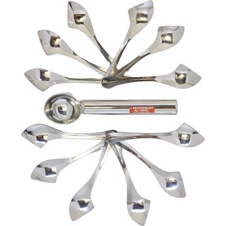 i WARE KkitchenCare Ice Cream Scoop Ice Cream Spoons Set of 12 Premium Stainless Steel i WARE KkitchenCare Ice Cream Scoop Ice Cream Spoons Set of 12 Premium Stainless Steel
