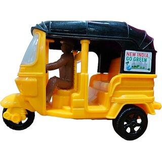 Mini Auto Rickshaw Toy for Kids Pull Back Action Auto Desi Tuk Tuk Taxi Toy Eco-Friendly 'Go Green' Design Mini Auto Rickshaw Toy for Kids Pull Back Action Auto Desi Tuk Tuk Taxi Toy Eco-Friendly 'Go Green' Design