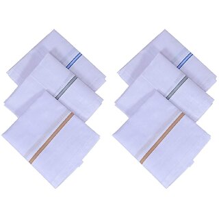 Buy 1 Get 5 Free Unisex Handkerchief, Rumal, Hanky, Hankies, 100% Cotton Premium Collection Handkerchiefs